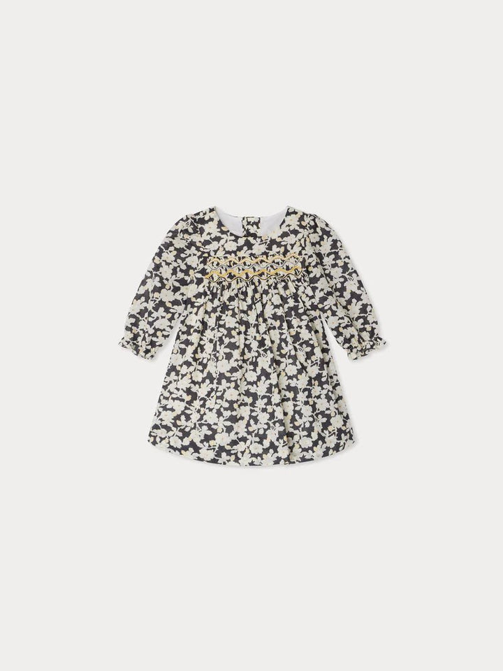 Jailys Dress - Fleurs Noir - Posh New York