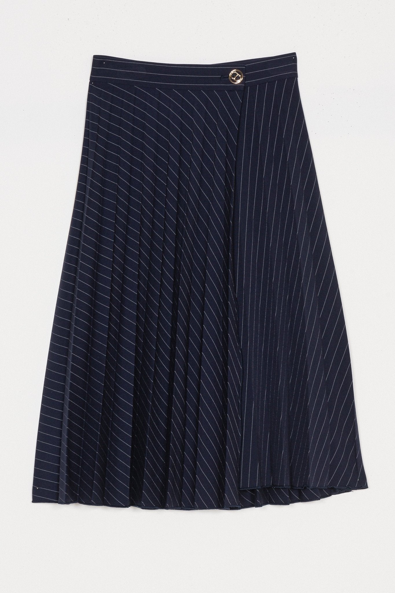 【AAKE】STRIPE PLEATS SK PT Long Pleated Skirt - Blue Stripe – Posh New York
