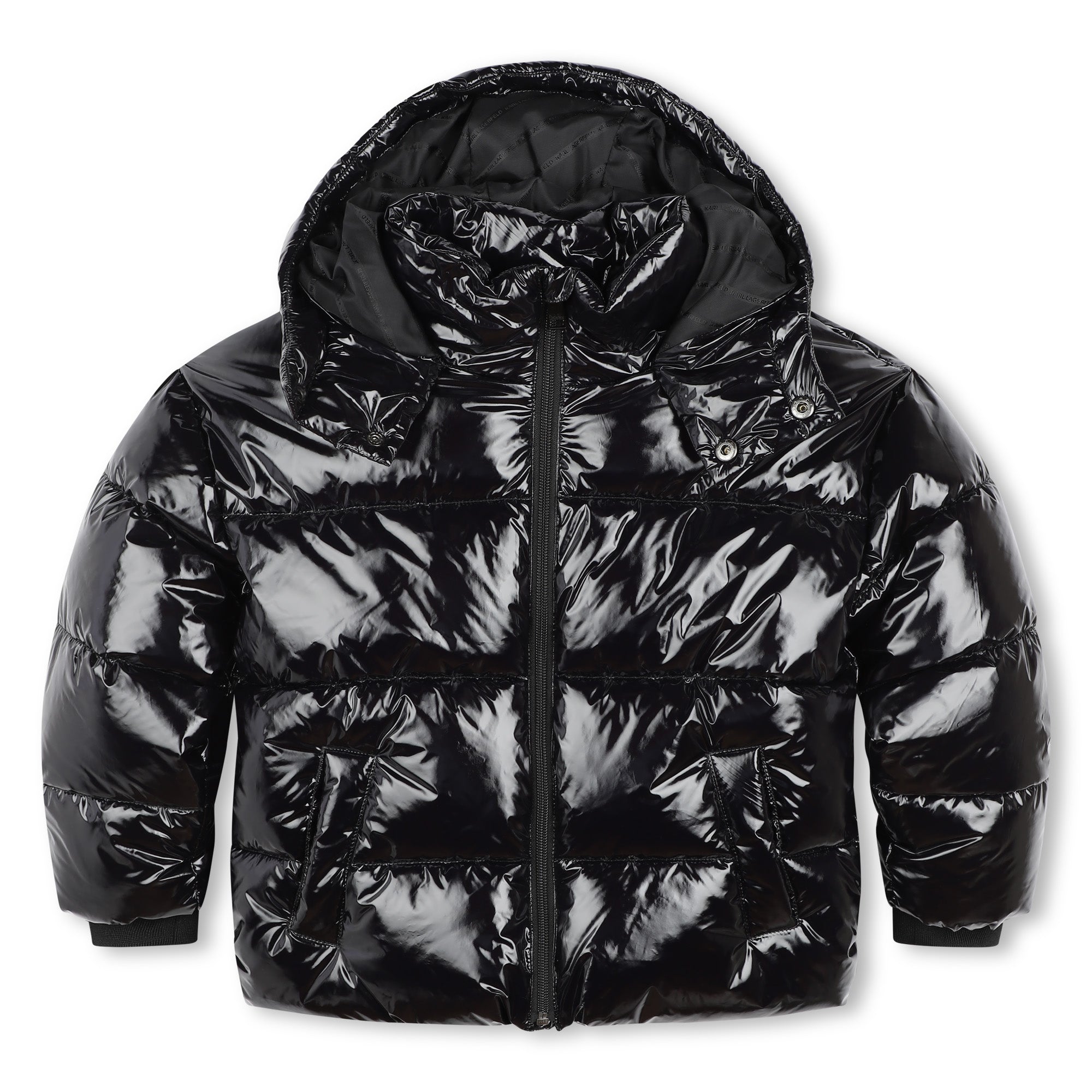 Mini Me Shiny Look Puffer Jacket Black Posh New York