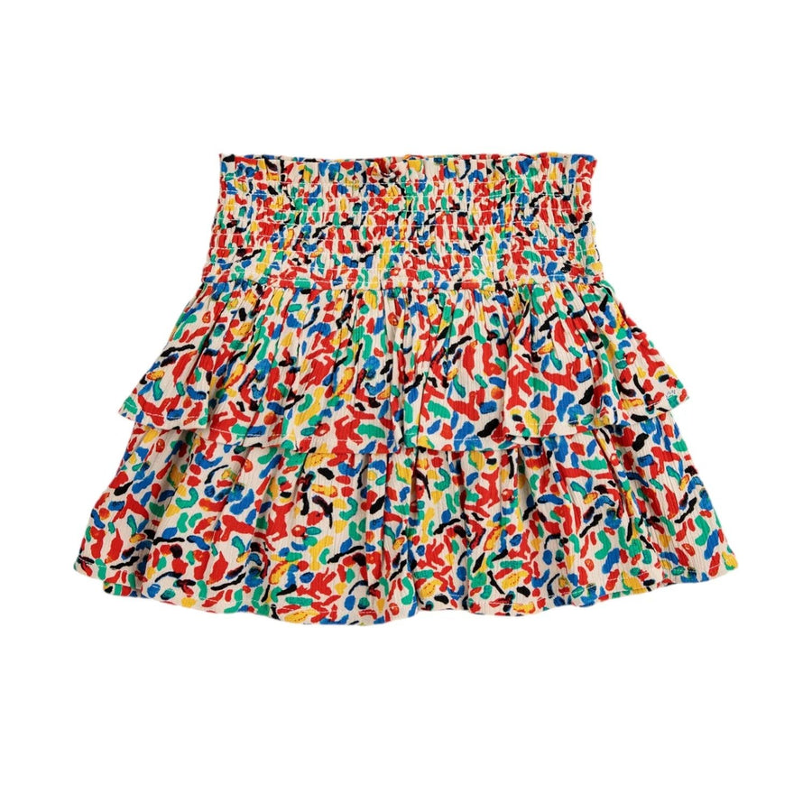 Confetti Over Woven Ruffle Skirt - Print - Posh New York