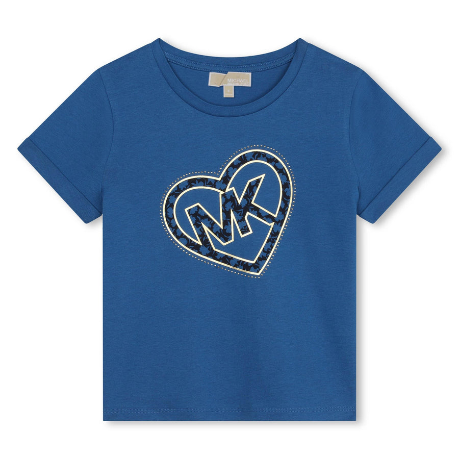 Heart MK Logo Shirt - Electric Blue - Posh New York