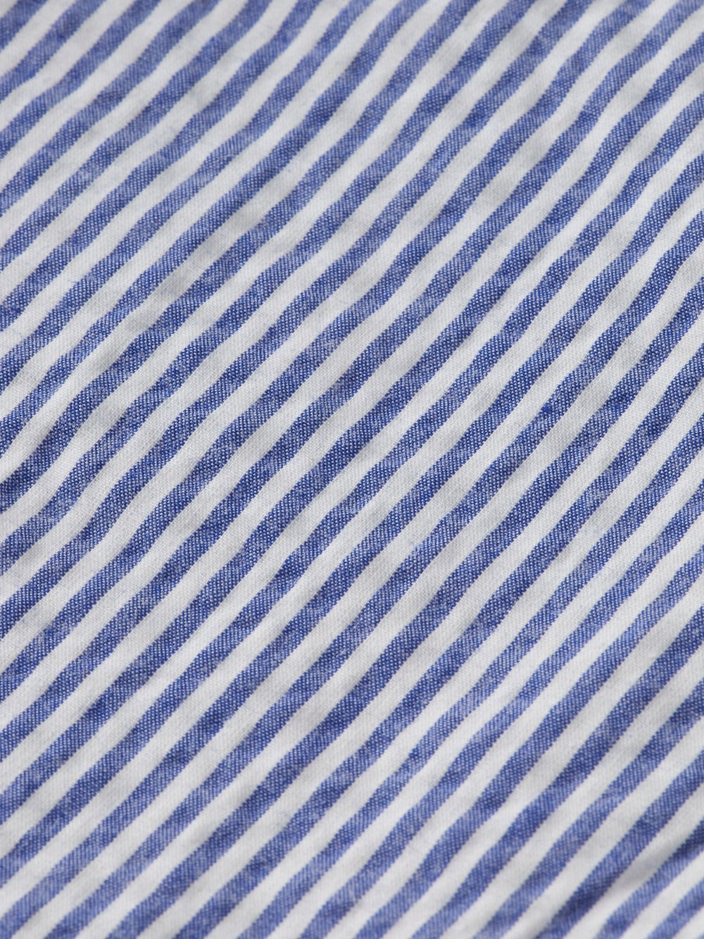 Mid Length Seersucker Chino Shorts - Blu Stripe - Posh New York