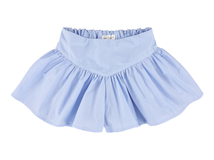 Pink Pinstrip Elastic Waistband - Bleu