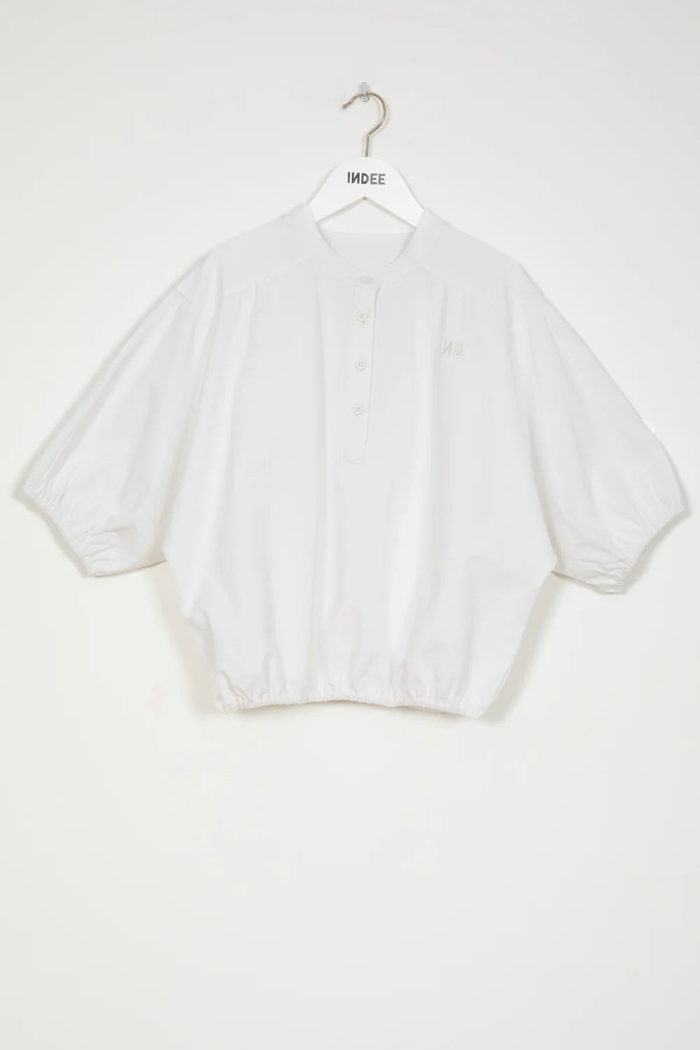 Tunisian Collar T-Shirt - Off White