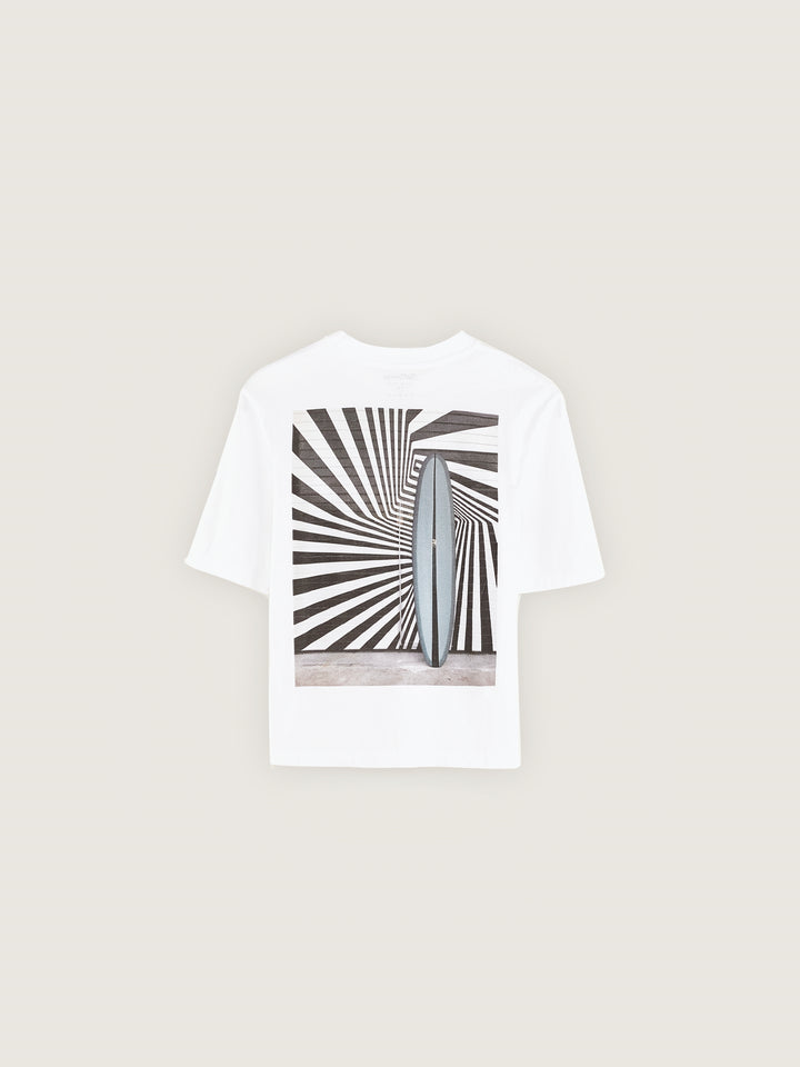 Surfboard Summer Tee - White