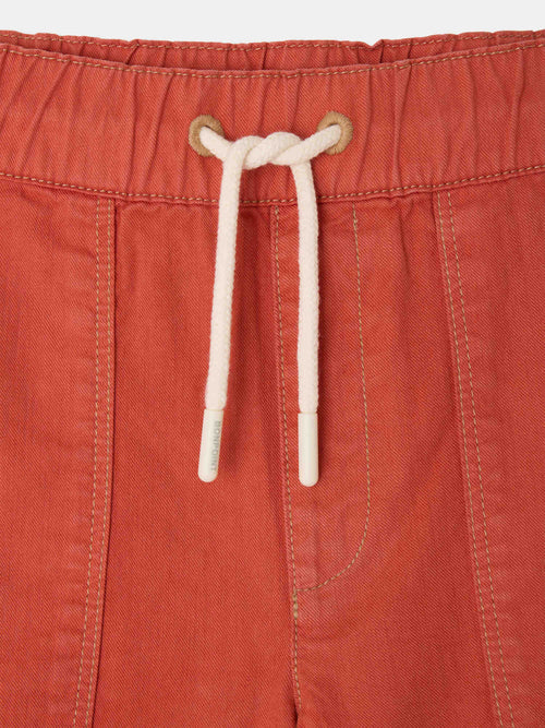 Rust Drawstring Shorts  - Grenadine 051D