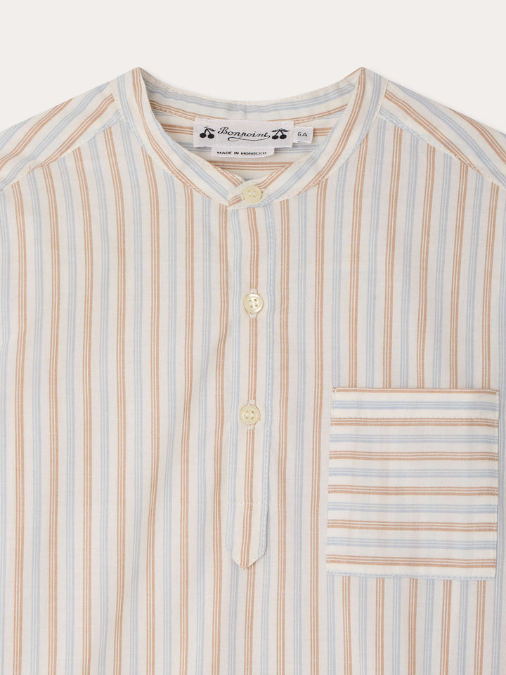 Pinstriped Collar Shirt  - Rayrues Ciel 210