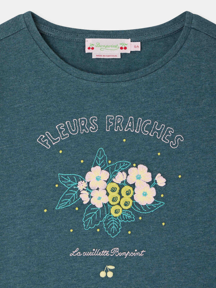 Cyana Flower Tee - Upb Emeraude 148A