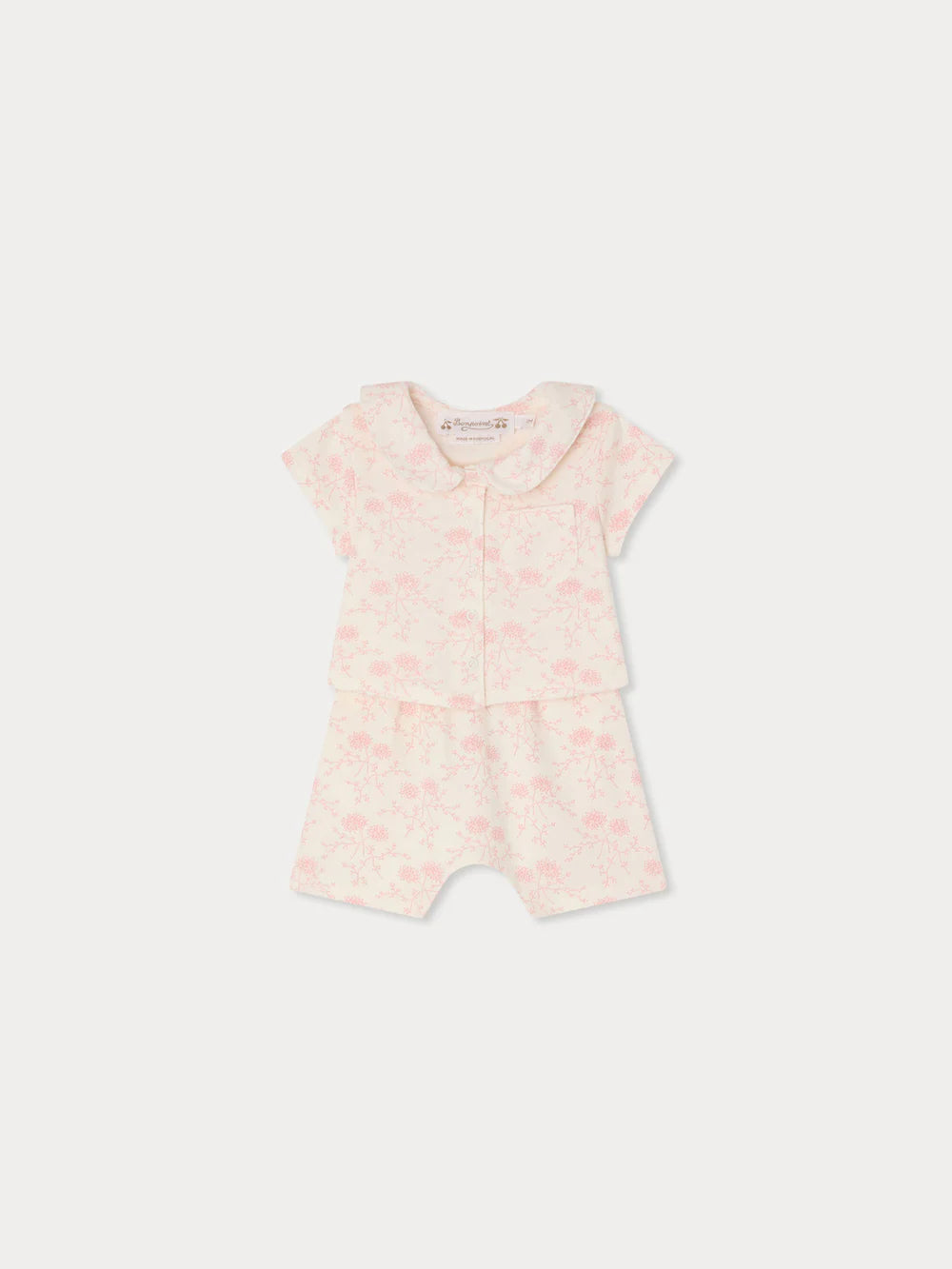 Baby Set Pink Floral - Fl Rose Pale 521