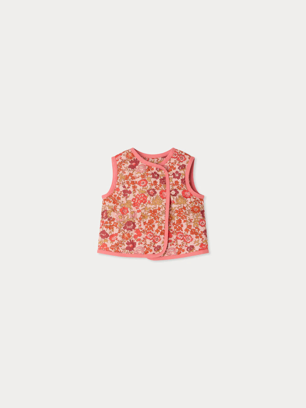 Layla Floral Rose Vest - Fleurs Rose 520
