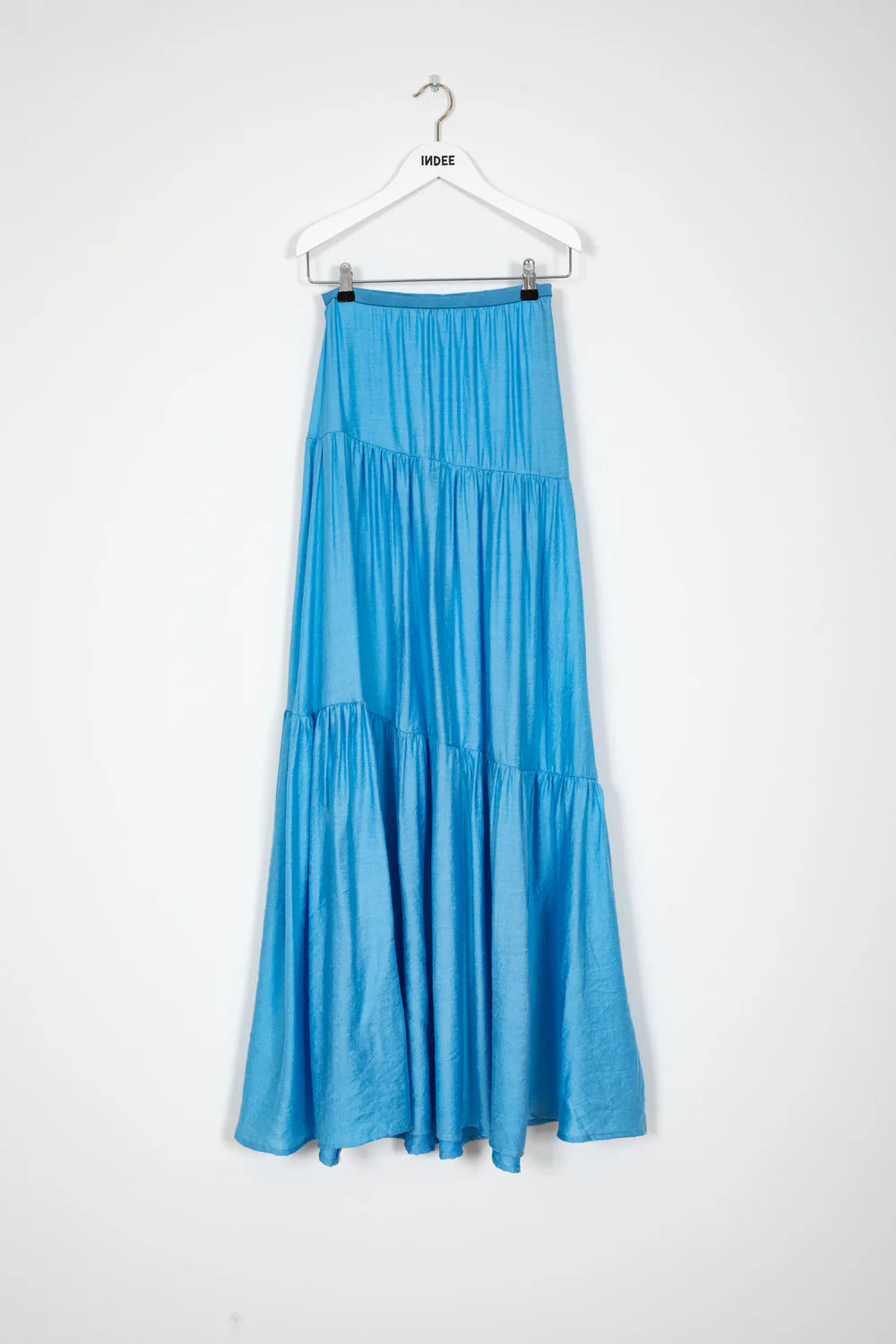 Long Plain Skirt - Ionic Blue