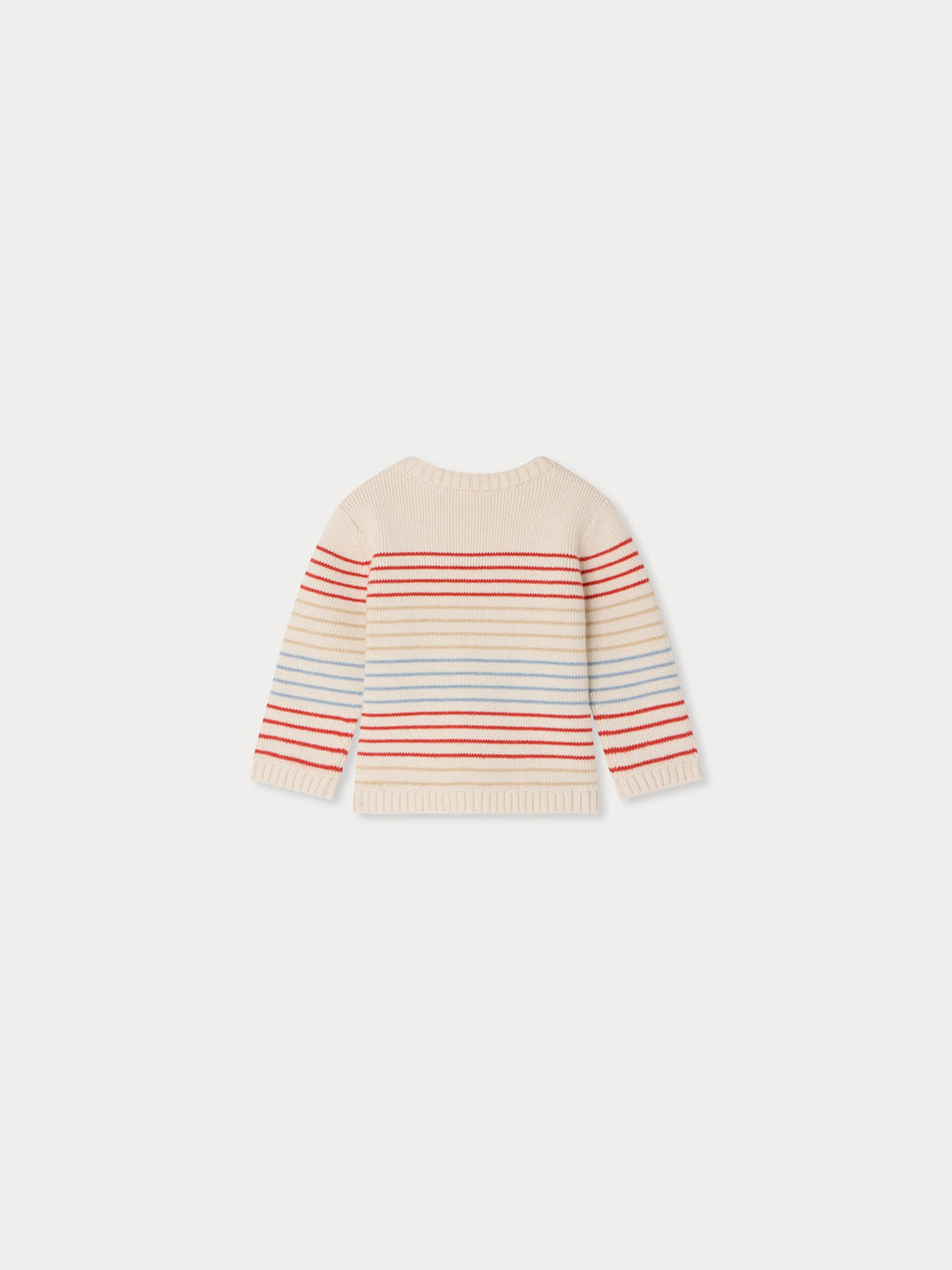 Aleski Knit Striped Sweater - RA Ecru 203 - Posh New York