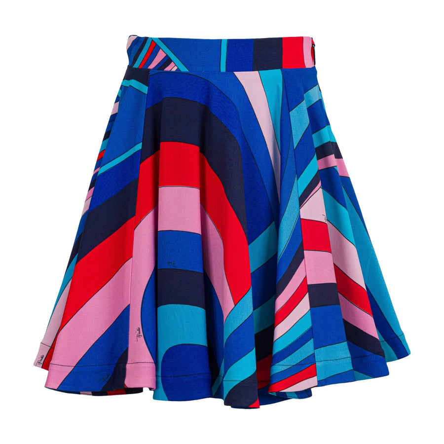 All Over Printed Skirt - Multicolor - Posh New York