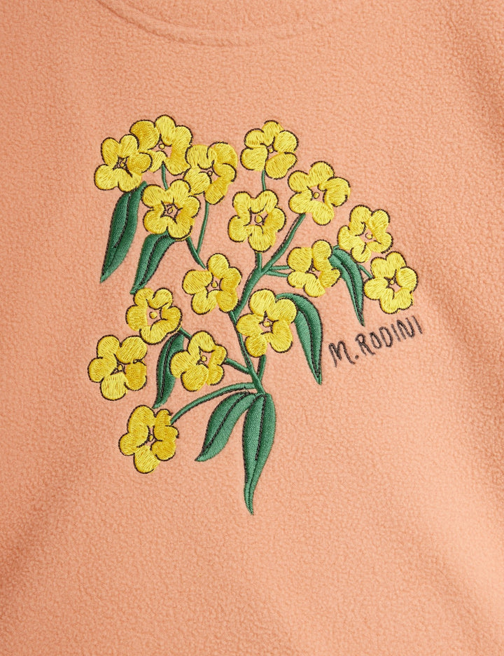 Alpine Flowers Fleece Long Sleeve Top - Pink - Posh New York