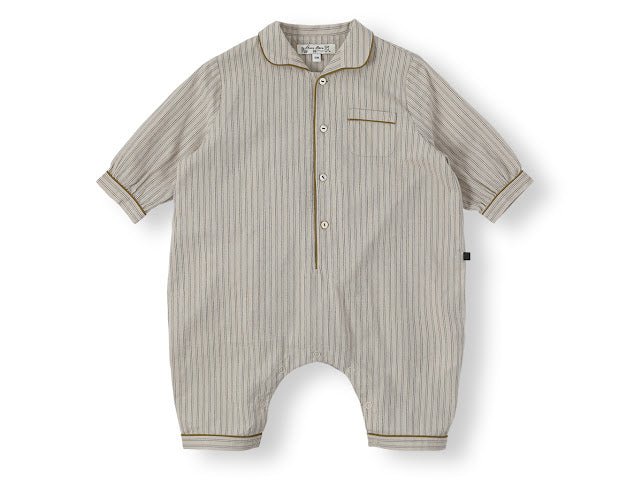 Andy Stripe Romper - Beige - Posh New York