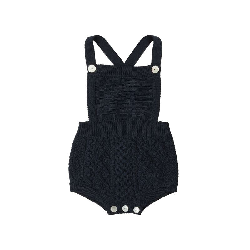 Baby Aran Shorts - Dark Navy - Posh New York