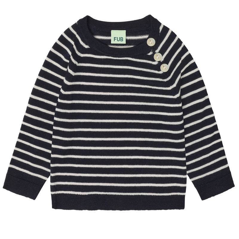 Baby Blouse - Dark Navy/Ecru - Posh New York