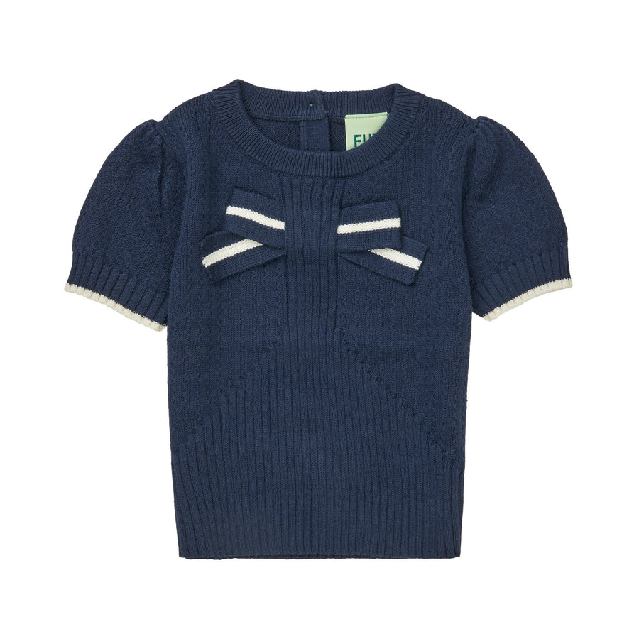 Baby Bow Tee - Dark Navy - Posh New York