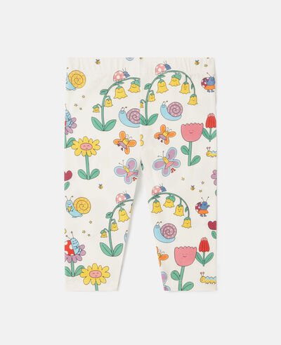 Baby Girl Printed Leggings - White - Posh New York