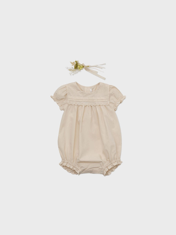 Baby Lemecy Romper - Cream Beige - Posh New York