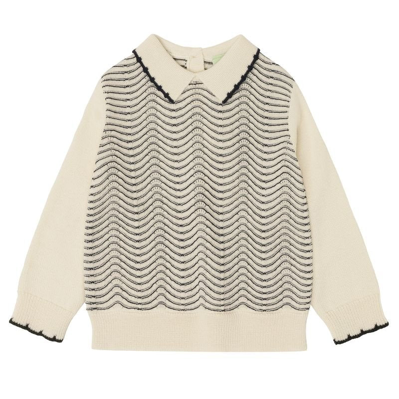Baby Pointelle Blouse - Ecru - Posh New York