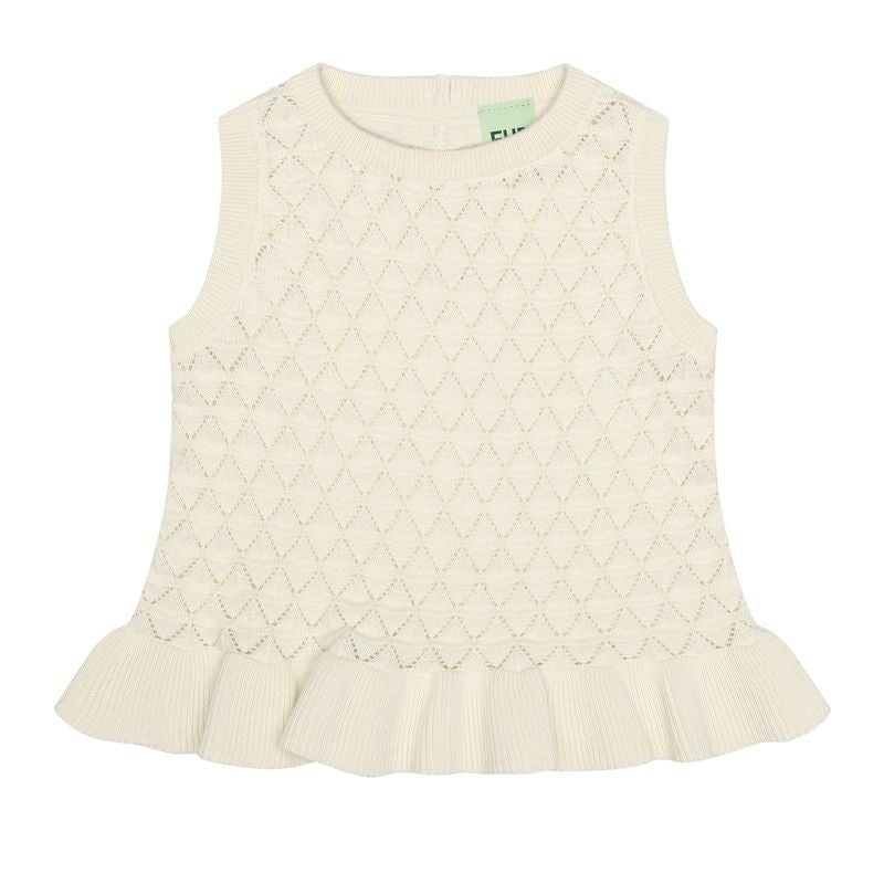 Baby Pointelle Top - Ecru - Posh New York