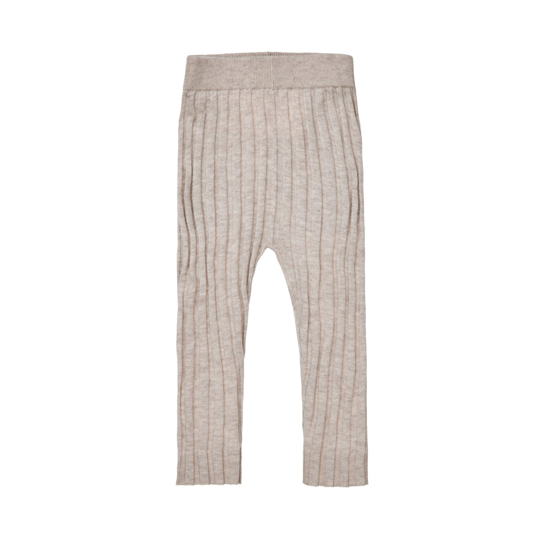 Baby Rib Leggings - Taupe Melange - Posh New York