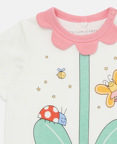 Baby Romper With Garden - White - Posh New York