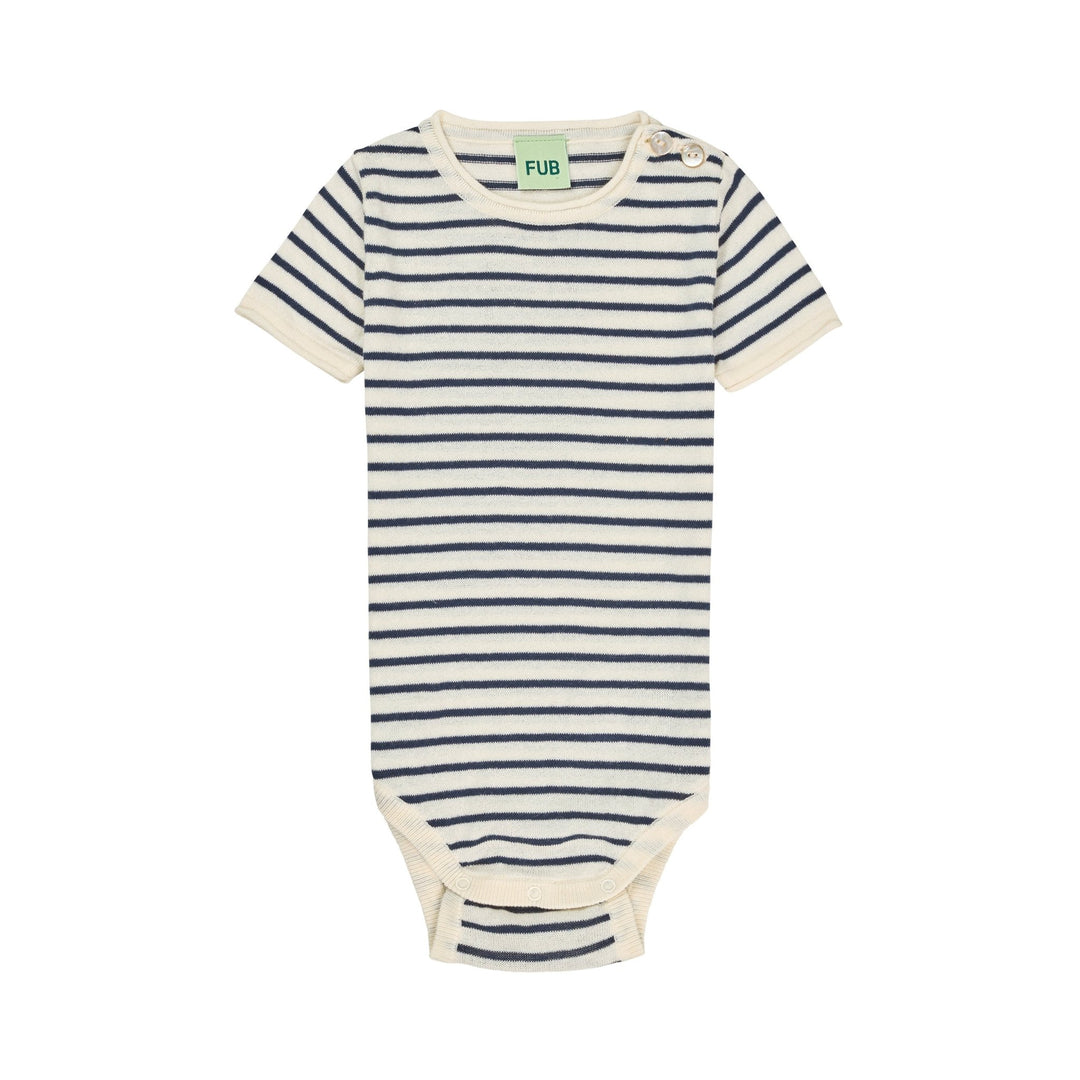 Baby SS Body - Ecru/Dark Navy - Posh New York