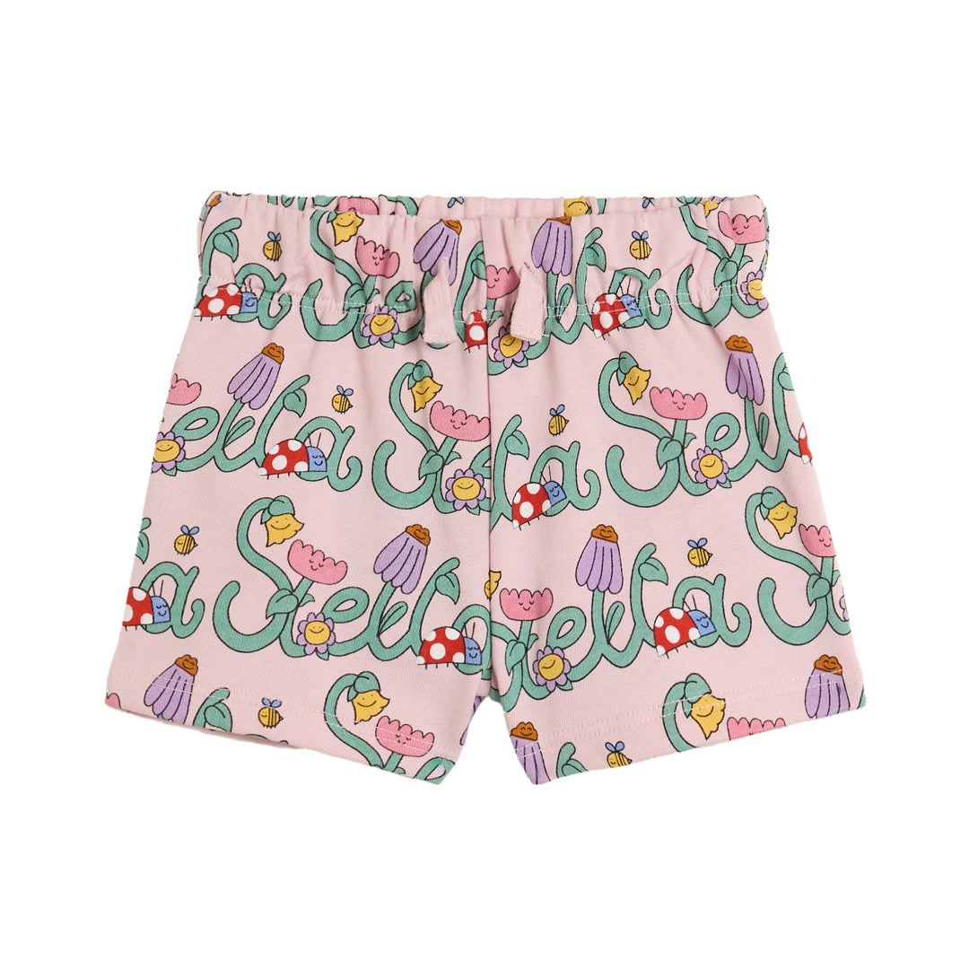 Baby Stella Lettering Shorts - Pink - Posh New York