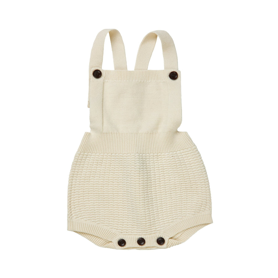 Baby Structure Overalls - Ecru - Posh New York