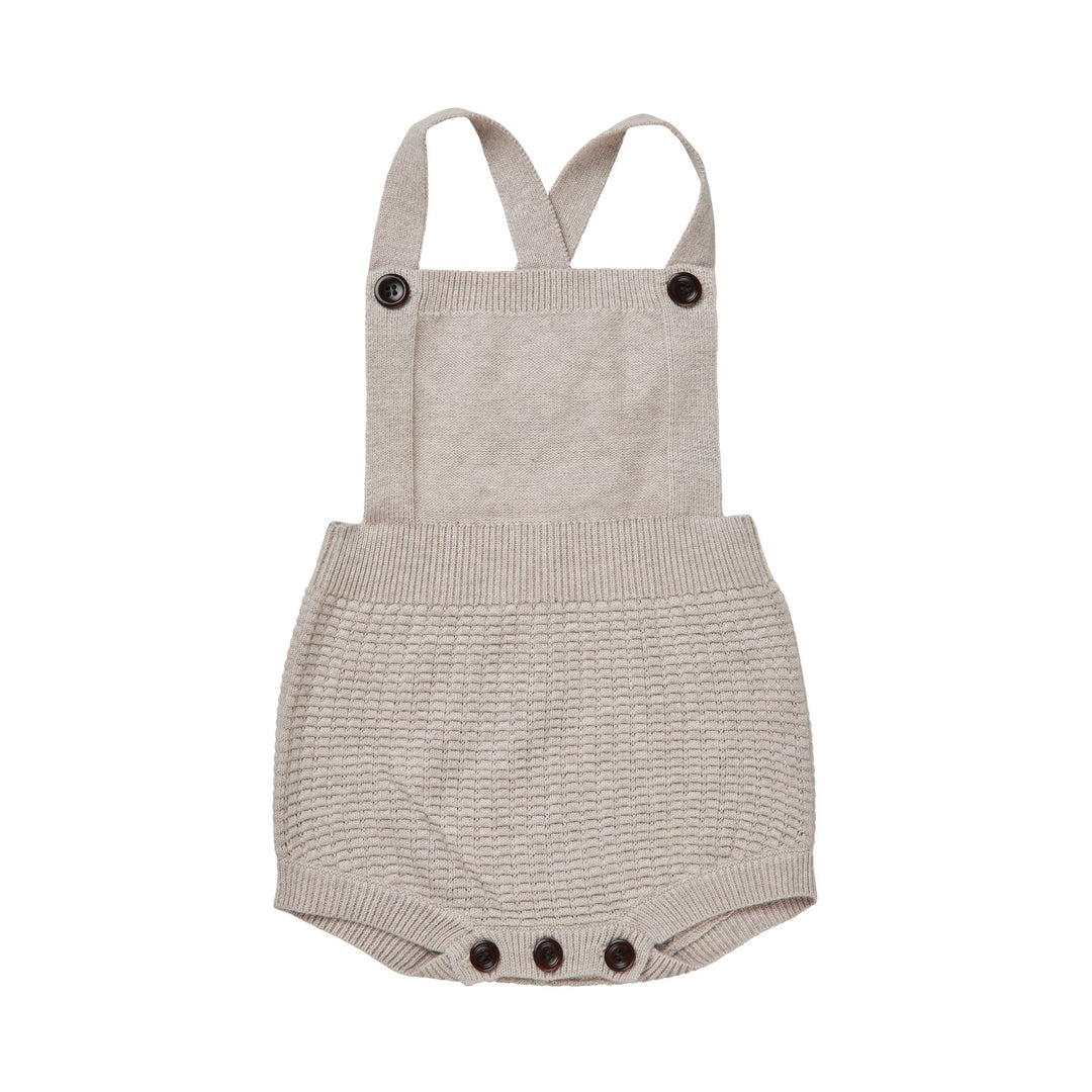 Baby Structure Overalls - Taupe Melange - Posh New York