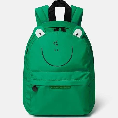 Backpack with Frog Face Print - Green - Posh New York