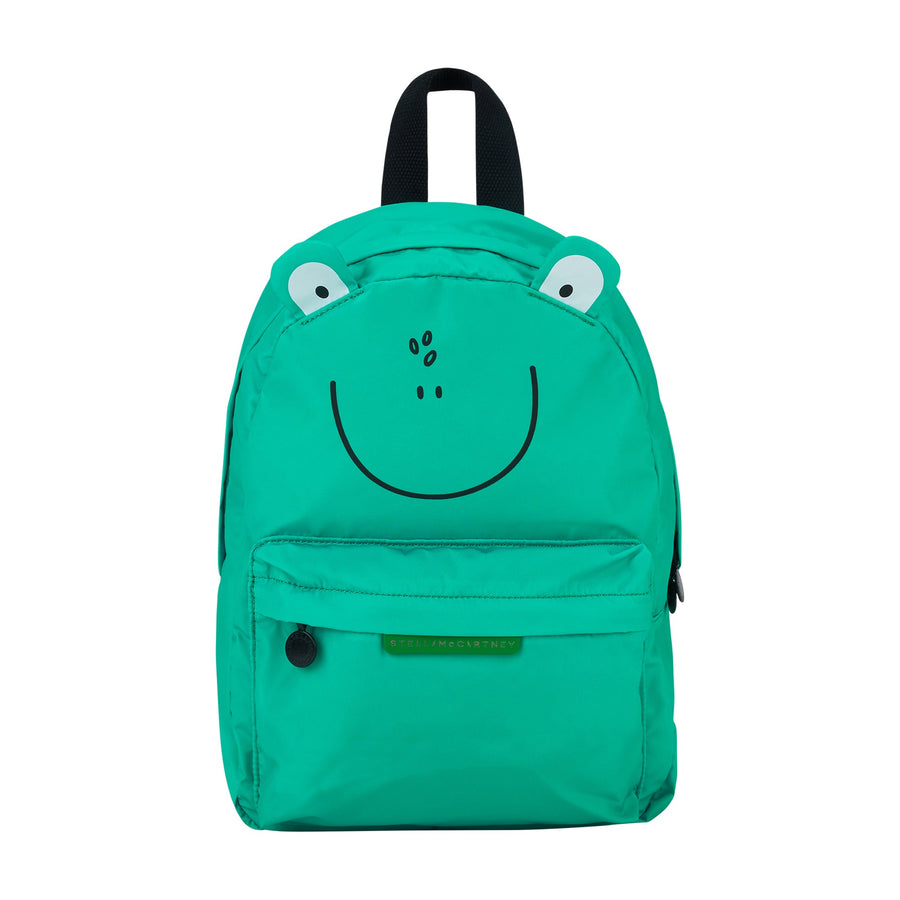 Backpack with Frog Face Print - Green - Posh New York