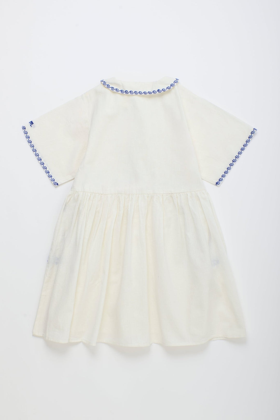 Barcos Embroidered Dress - White - Posh New York