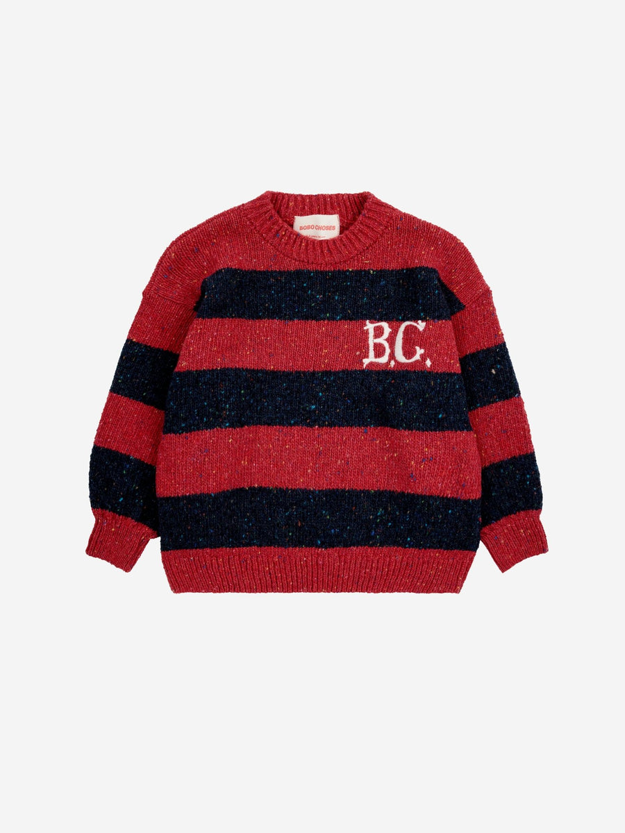 BC Vintage Stripes Jumper - Red - Posh New York