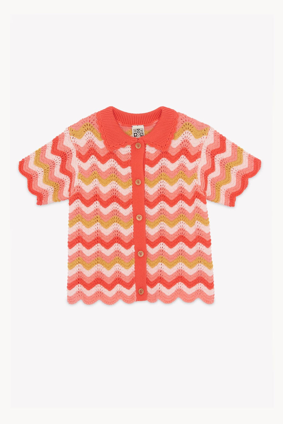 Beautiful Knit Sweater W/ Buttons - Rose Amour - Posh New York