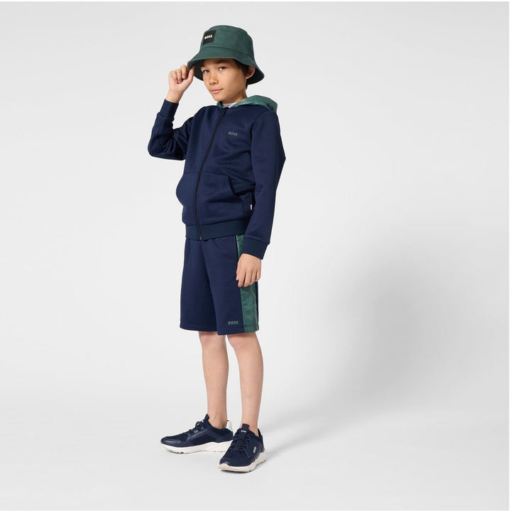 Bermuda Shorts In French Terry - 849 Navy - Posh New York
