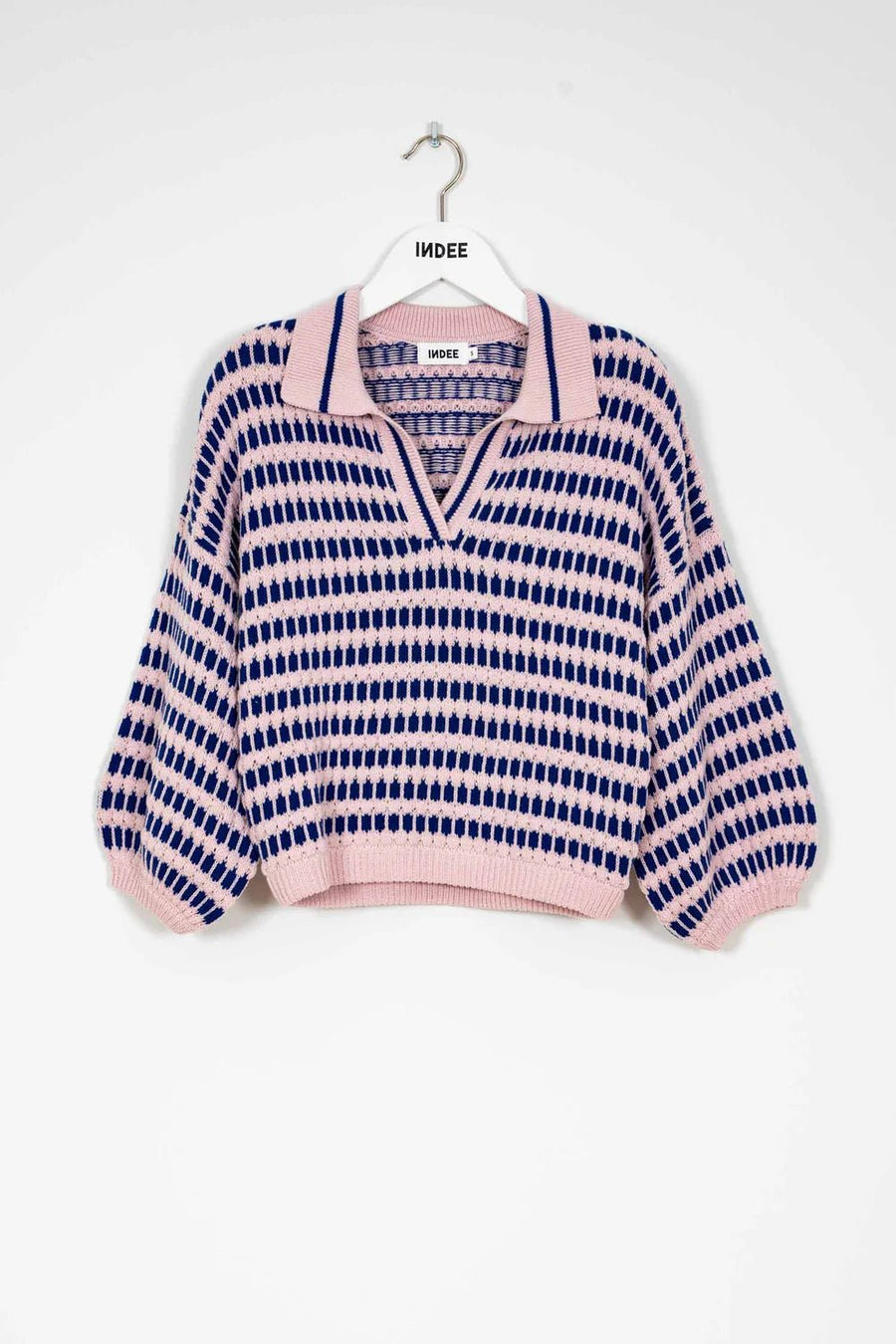 Bicolor Polo Pullover - Pink - Posh New York