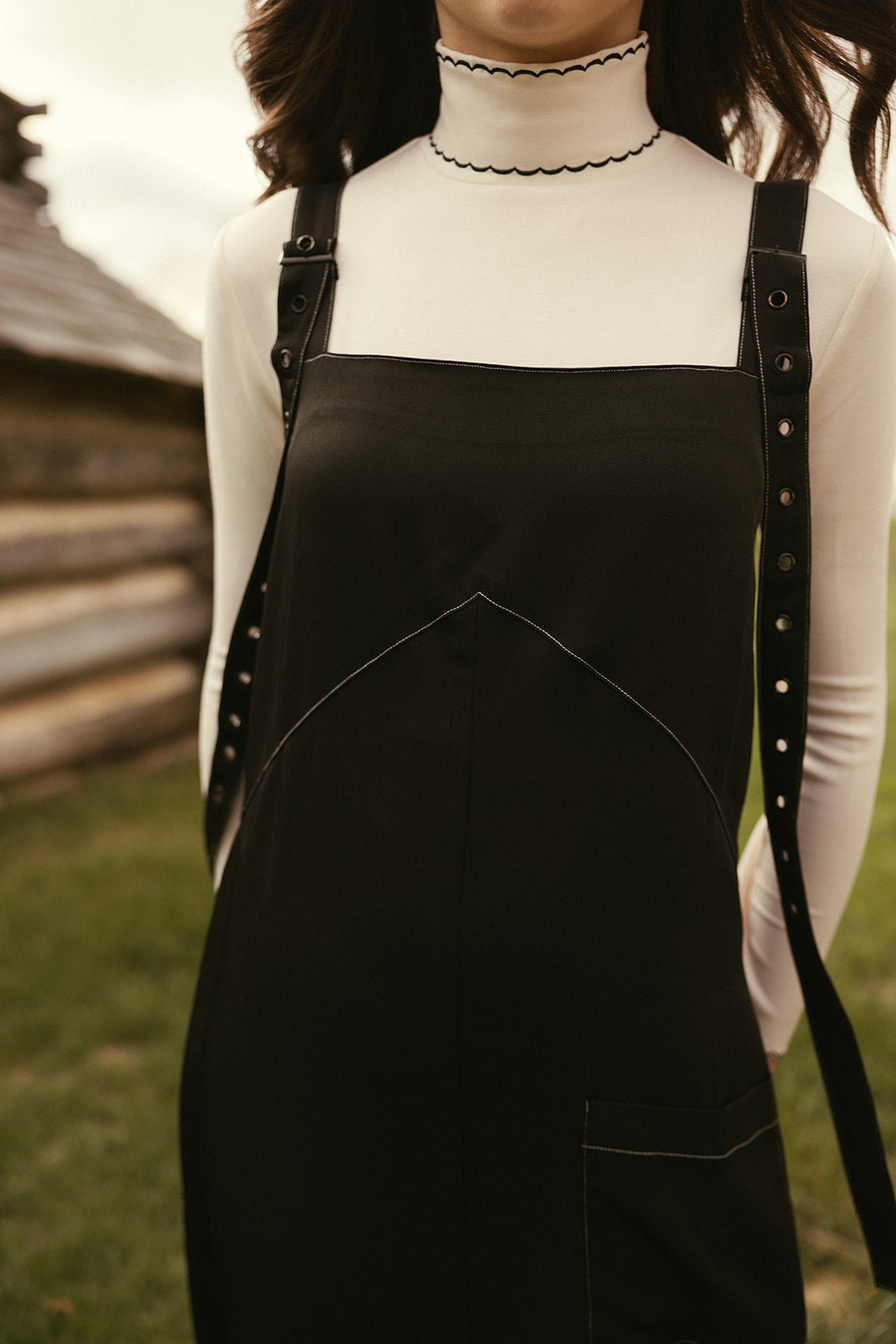 Black Buckle Jumper - Black - Posh New York