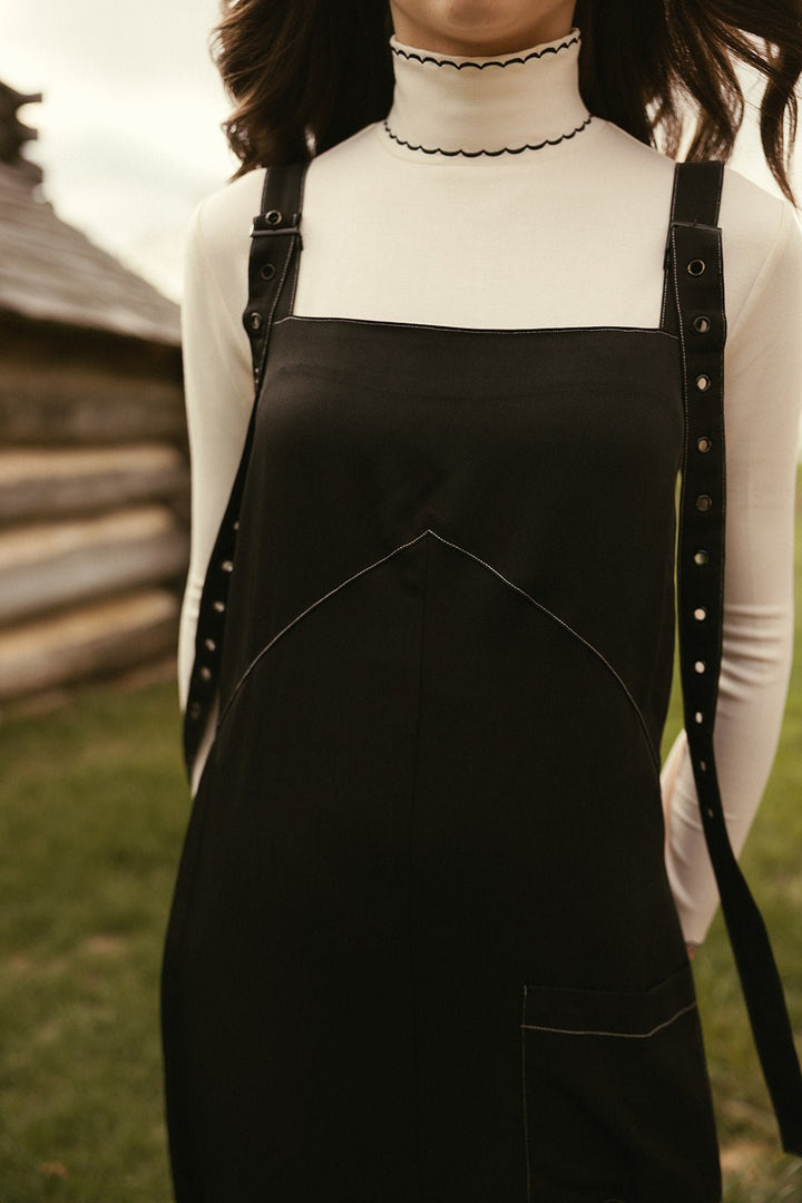Black Buckle Jumper - Black - Posh New York