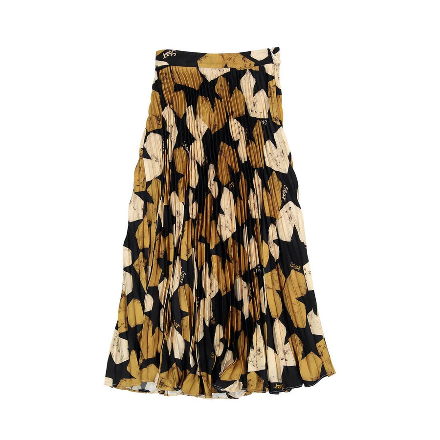 Black Golden Geo Hearts Skirt - Black - Posh New York
