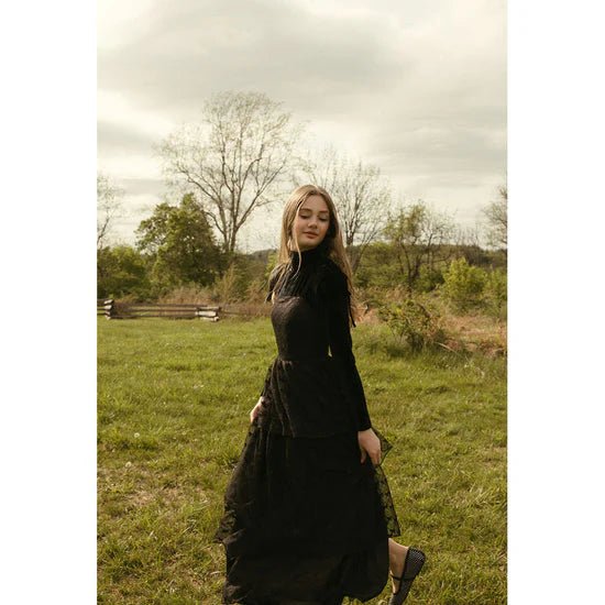 Black Lace Jumper - Black - Posh New York