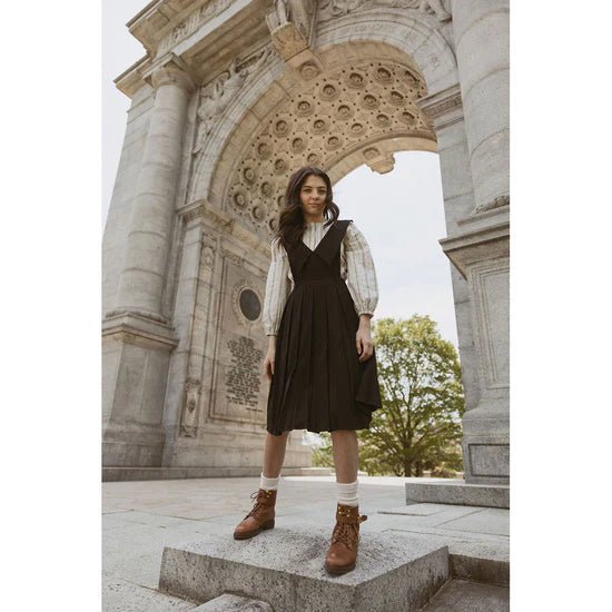 Black Pleated Jumper - Black - Posh New York