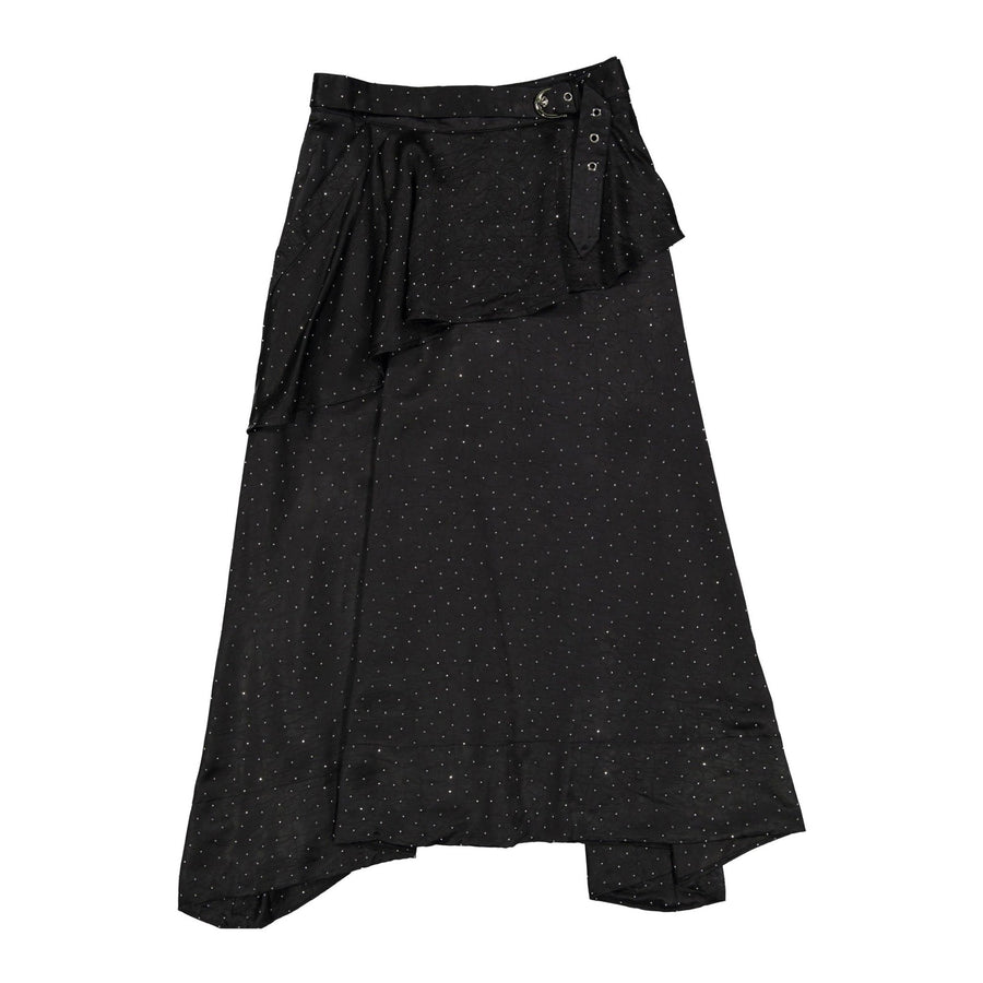 Black Ruffle Skirt with Sparkles - Black - Posh New York