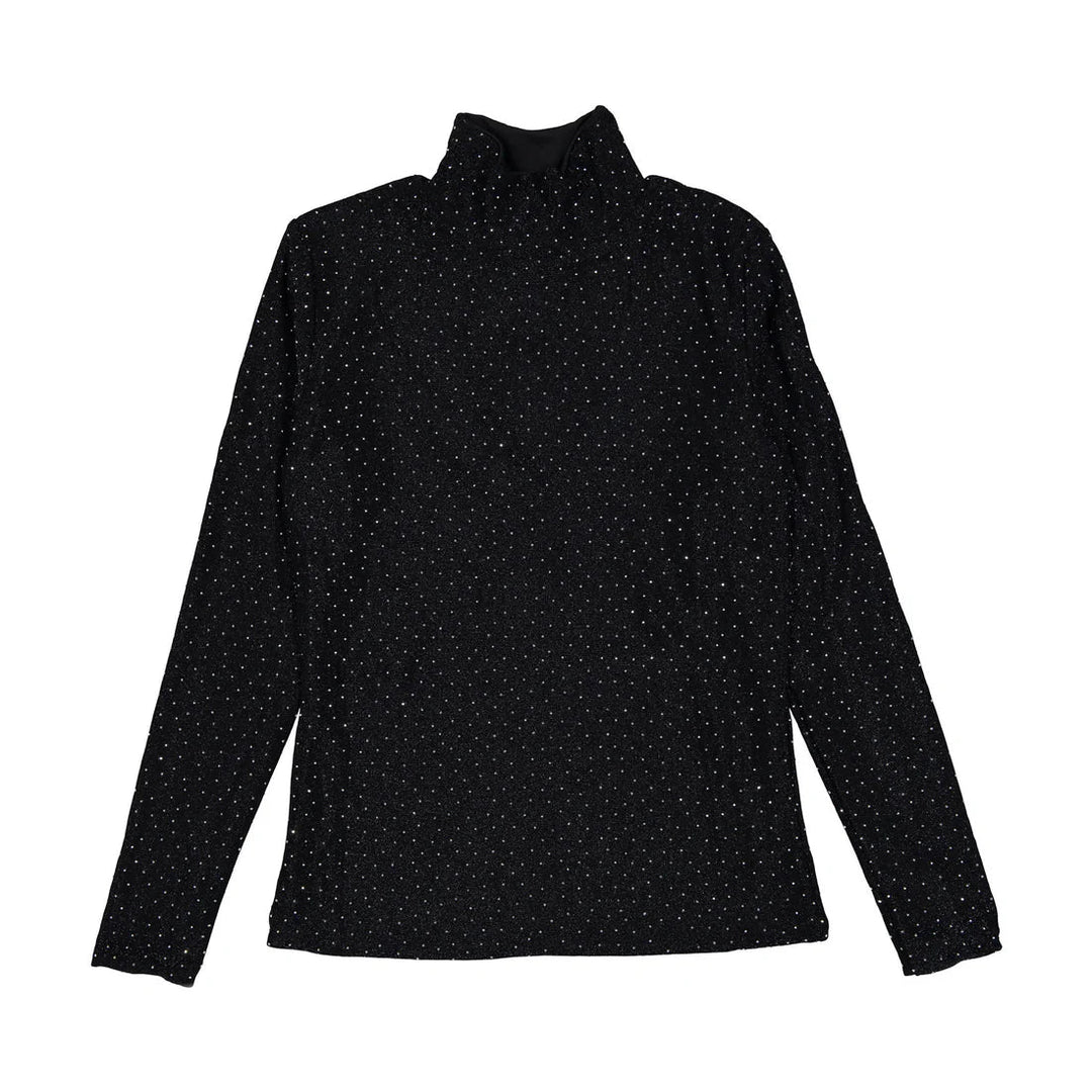 Black Sparkles Top - Black - Posh New York