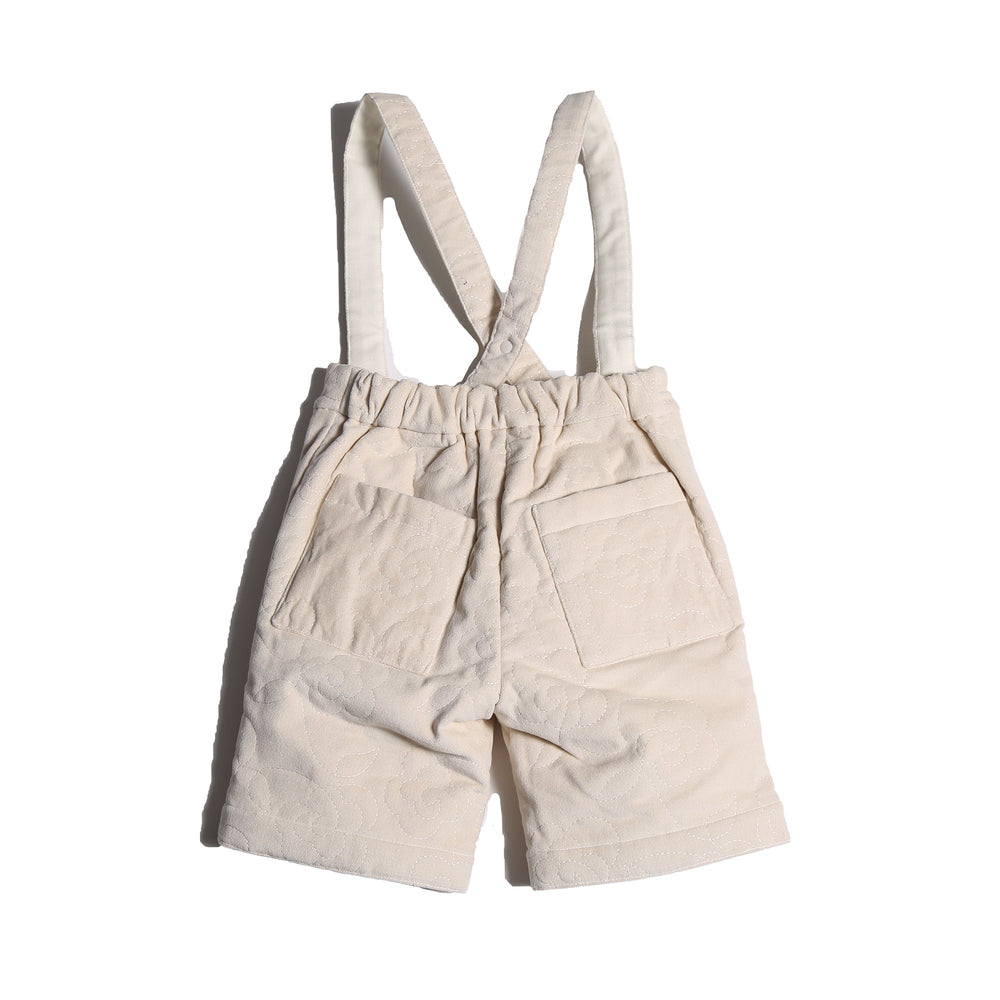 Bloom Tufted Suspender Bermudas - Opal - Posh New York