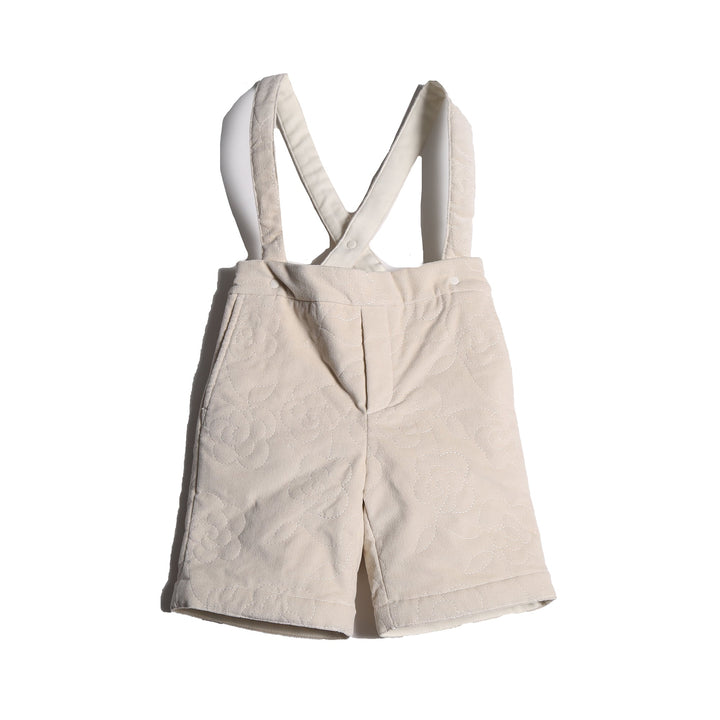 Bloom Tufted Suspender Bermudas - Opal - Posh New York