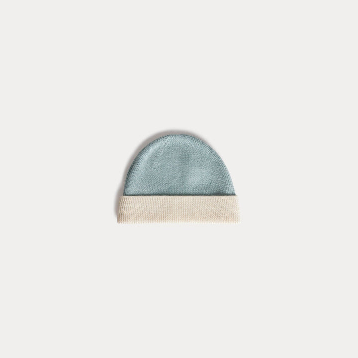 Blue and Cream Bonnet - RA Bleu Moyen 215A - Posh New York