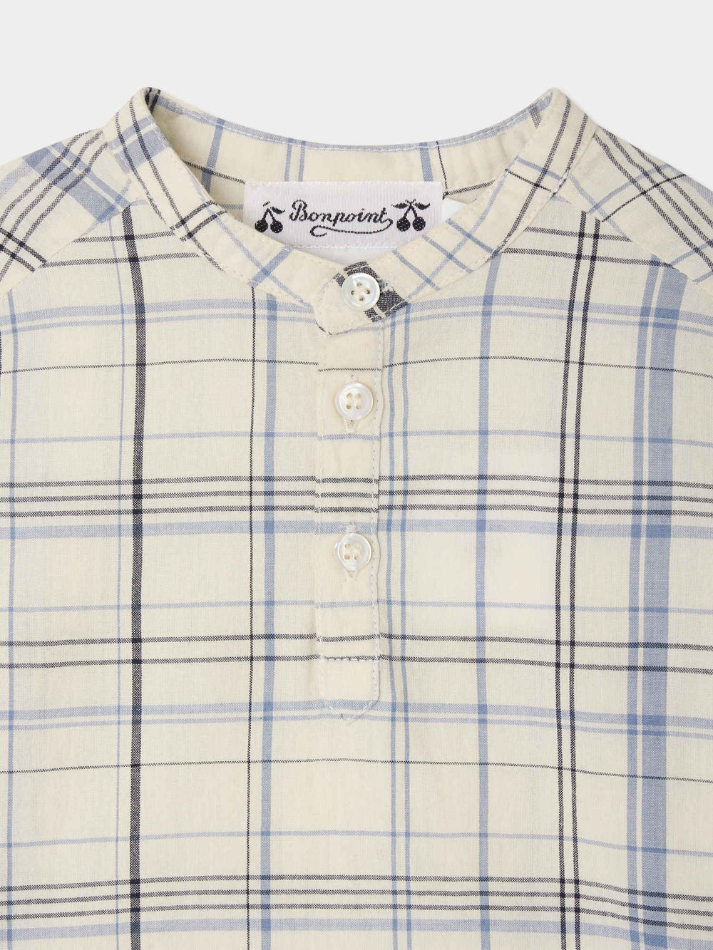 Blue and White Plaid Shirt - CA Bleu 315 - Posh New York